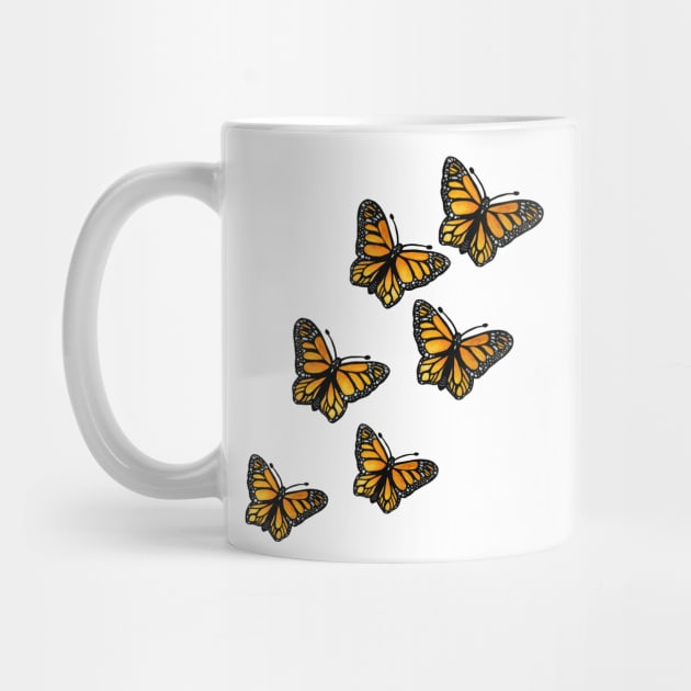 Monarch butterflies by bubbsnugg